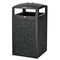Alpine Industries 40 gal Square Outdoor Can, Gray, Rolled Plate/Stone, 21.06 in ALP472-40-GRYS - alternate 3
